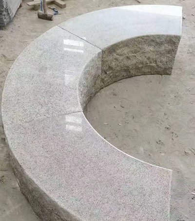 光面弧形整石坐(zuò)凳